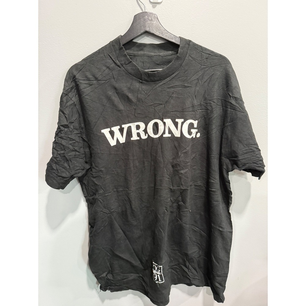 OG Design 91 Wrong Graphic T Shirt Menswear Streetwear‎ Black Tee